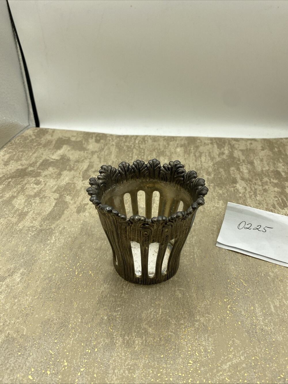 Pewter Votive Candle Holder 3”X 3”